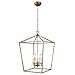 thumbnail image 3 of DecoMust Lanterne Ajourée Pendentif Escalier Entrée Cuisine Hall Hall Luminaire Chandelier (Or), 3 of 4