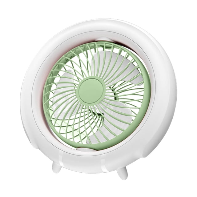 Dvkptbk Ventilateur de Bureau Veilleuse Ventilateur de Circulation Multifonction Support Suspendu Intelligent Tête Oscillante Automatique Ventilateur Électrique