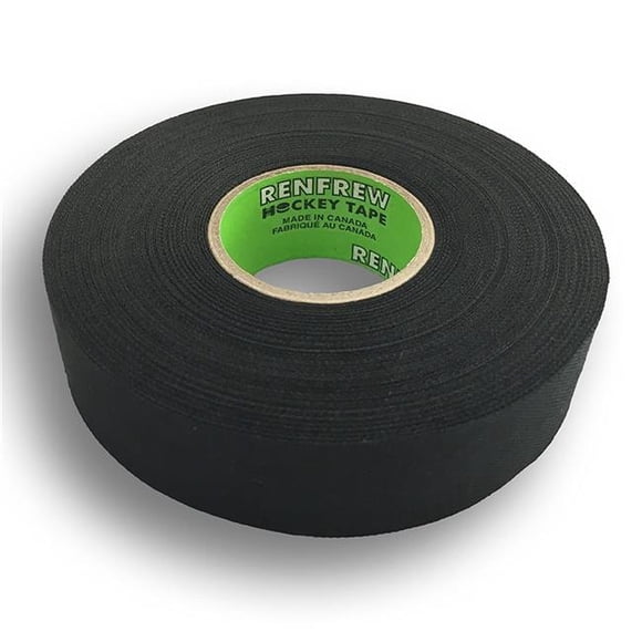 Chaos Safety Supplies CSU172315 Ruban de Hockey en Tissu Renfrew à Bord Droit 1 Po x 25 m, Noir