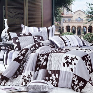 North Home Orient 100% Cotton 4pc Duvet Cover Set