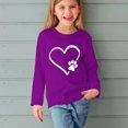 thumbnail image 5 of RXIRUCGD Chemises à Manches Longues pour Filles, Col Rond Mignon, Blouses Décontractées Élégantes (Violet, Taille : 5 Ans), 5 of 5