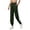 Dark Green, variant on JUMEYU Track Pants Women Long Women's Casual Wide Leg Sweatpants High Waist Baggy Pants Drawstring Athletic Pants with Pockets (Navy,M)