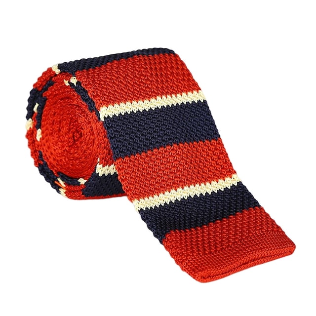 Wweixi Cravate Mince pour Homme Mince Mince Unie Formelle Tricotée