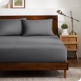 thumbnail image 1 of Bare Home Ultra-Soft Fitted Sheet + Pillowcase Set - Premium 1800 Collection - Deep Pocket - King, Gray, 1 of 7