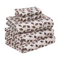 thumbnail image 1 of Ruvanti 100% Cotton Sheets - Crispy Cooling Percale Sheets For Split King Size Bed, Breathable & Durable Split King Sheet Set For Adjustable Bed, 16 Inches Deep Pocket Bed Sheets, Hope, 5 Pcs, 1 of 5