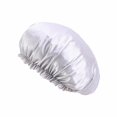 thumbnail image 1 of Imitation Silk Lace Round Cap Sleeping Cap Chemotherapy Cap Beauty And Hairdressing Cap Extra Large Reversible Adjustable Satin Cap Sleeping Curly Natural Hair, 1 of 6