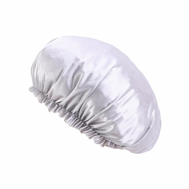 Imitation Silk Lace Round Cap Sleeping Cap Chemotherapy Cap Beauty And Hairdressing Cap Extra Large Reversible Adjustable Satin Cap Sleeping Curly Natural Hair