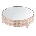 thumbnail image 2 of Crystal Miroir Gâteau Support Rack Mariage Dessert Cupcake Pan Gâteau Présentoir Plateau Table Décorround, 2 of 14