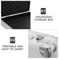 thumbnail image 3 of WRISTBIQUE Portable Tool Box Shockproof Aluminium Alloy Silver Tool Storage 1Set, 3 of 7