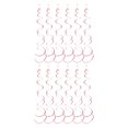 thumbnail image 1 of mmirethe 6pack/lot Swirl Pendant For Graduation Celebration Exquisite Craft Wide Application Birthday Star Spiral Pendant PVC Pink 2Set, 1 of 5