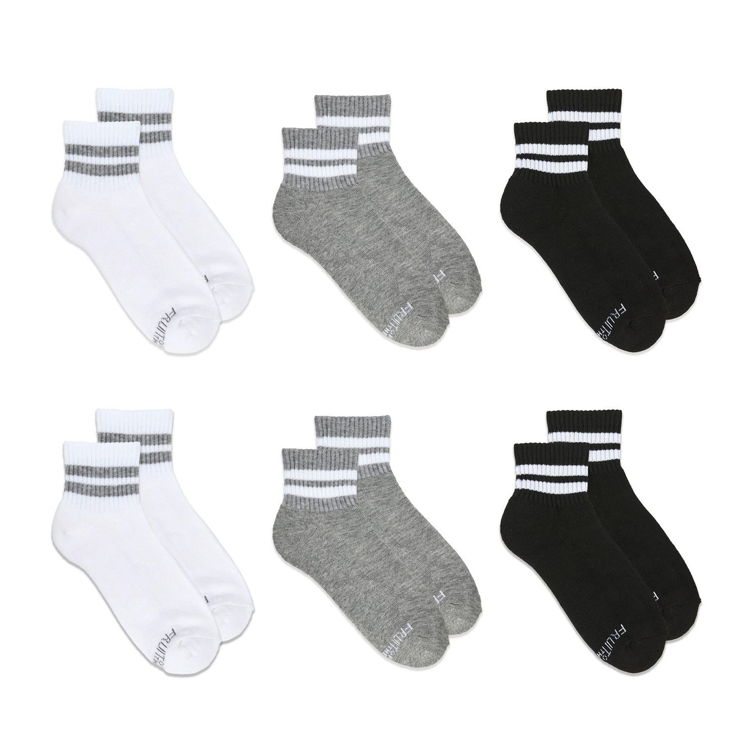 Fruit of the Loom All Day Comfort Ankle Socks (6-pack)