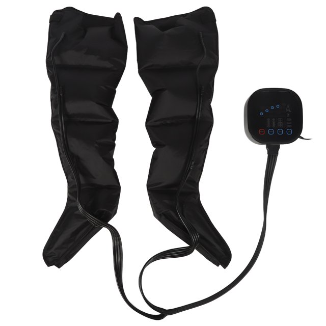 Masseur de Jambes à Compression d'Air, Système de Récupération d'Air pour la Circulation et la Relaxation avec Contrôleur Portatif, 4 Modes