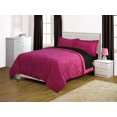 thumbnail image 1 of your zone Ensemble de douillette reversible imprimé zébré, rose, 1 of 2