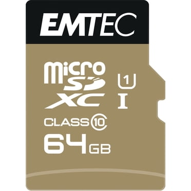 Emtec CL10 U1 64 GB  Gold Card + Adapter