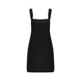 thumbnail image 3 of KIHOUT Women's Pinafore Skirt Overalls Summer Adjustable Straps Ladies Ribbed Short Dress with Pockets, 3 of 5
