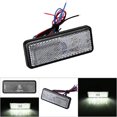 thumbnail image 3 of Gorgeri  Universal Motorcycle Scooter Moped Rectangle LED Reflector Tail Brake Light Stop Lamp     Taillight Universal Brake Stop Light   Tail Light, 3 of 5