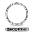 thumbnail image 2 of Sterling Silver Black Enameled Daughter Band Ring, 2 of 4