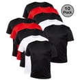 thumbnail image 1 of Blank Activewear Pack of 10 Men's T-Shirt, Quick Dry Performance fabric, 1 of 4