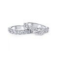 thumbnail image 3 of Ensemble de Bagues de Fiançailles en Diamant 6 Ct en Or Blanc 14 K, 3 of 4