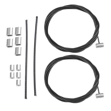 Unique Bargains 2 Set 72673-SHJ-A21 Inner Sliding Door Cable for Honda Odyssey 2005-2010 Durable Rubber Black