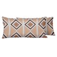 thumbnail image 1 of VargottamIndoor/OutdoorPolyester FabricLumbarPillowCover,All-Weather Waterproof Rectangular Cushion Case for Patio Furniture,16" x 24"Set of 2 -Geometric-80, 1 of 6