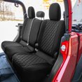 thumbnail image 2 of For 2020-2024 Jeep Gladiator FH Group Neoprene Waterproof Custom Fit Car Seat Covers - Rear Set Black, 2 of 5