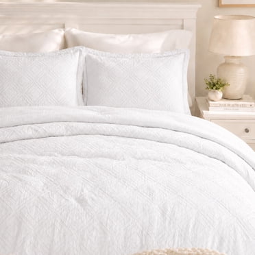 Swift Home Waffle Square Prewashed Duvet Cover Set