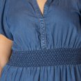 thumbnail image 4 of Devoted Taille Plus Femme mini robe en denim à manches courtes, 4 of 8