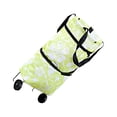 thumbnail image 2 of Becaristey Sac Chariot Compact et Polyvalent pour les Courses Quotidiennes Fleurs Vertes 1ensemble, 2 of 6