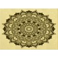 thumbnail image 1 of Ahgly Tapis Rectangulaire Lavable en Machine Intérieur Transitionnel Brun Bronze Foncé, 5 Pieds x 7 Pieds, 1 of 7