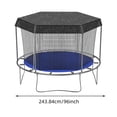 thumbnail image 3 of Kids Outdoor Trampoline With Sunshade Cover Mesh And Enhanced For Children Over 3 Years Durable TPE Material For Toys, 3 of 9