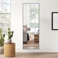 thumbnail image 1 of NeuType Full Length Floor Mirror Rectangular Black 44"x16", 1 of 7