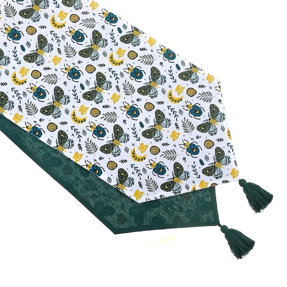 Runner De Table En Coton 54 "Papillon Et Coléoptère