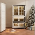 thumbnail image 4 of RAZXNAOR Bacs de Rangement Empilables avec Roues, Armoires de Rangement Pliables et Rabattables pour Garde-Robe, Essentiel pour Organiser la Maison, le Bureau et le Dortoir, 4 of 8