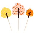 thumbnail image 1 of Coxeer Cake Topper Set Felt Plant Cute Cake Pick Cupcake Decoration Stick for Birthday, 1 of 10