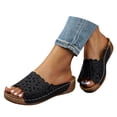 thumbnail image 1 of Mepaouo Orthopedic Sandals for Womens Hollow Wedge Platform Slides Arch Support Walking Slippers, 1 of 8