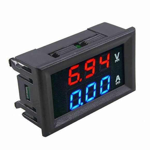 50/100A Voltmeter Ammeter LED Dual Digital Volt Amp Meter Test Tester Gauge Current Tester With Shunt
