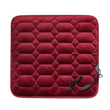 Agiferg Heated Car Seat Cushion, 12V/24V Portable Car Heating Pad Back Massager, Heating And Ventilation Function Winter Driving