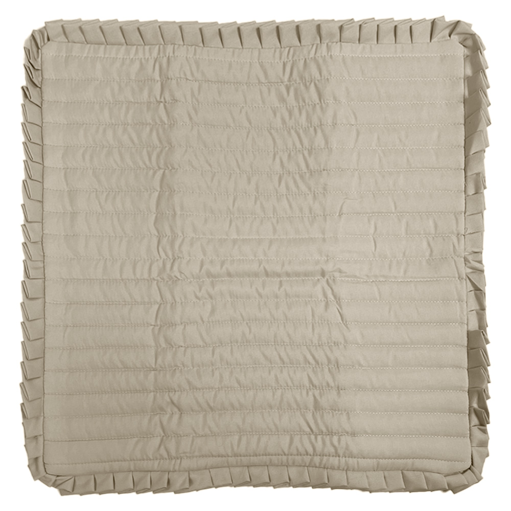 Mainstays Housse de coussin décoratif – Ruffles Taupe, coussin décoratif à volants