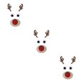thumbnail image 2 of Transemion Cute Christmas Window Stickers For DIY Home Decor Christmas Theme Door Stickers Elk head 3Set, 2 of 6