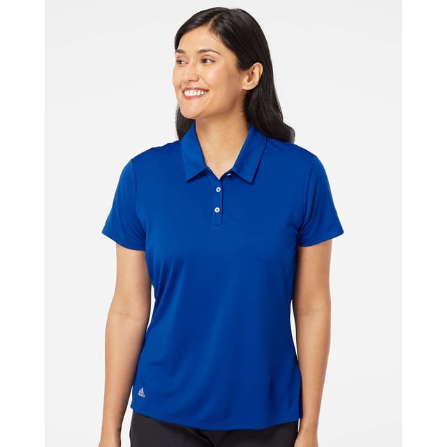 Adidas Polo de Performance pour Femmes, TG, Bleu Royal Collégial
