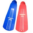 thumbnail image 1 of MasteelfCA 1 Set 2Pcs Foot Sizer Foot Ruler Feet Measure Device Shoe Sizer Foot Width Length Measuring Device Shoe Size Measure Gauge For Adults Kids Buying Shoes (Red Blue), 1 of 7