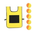thumbnail image 1 of HUASHENG 5 Set Dodgeball With 1 Sticky Vest Games With Strap Interactive Throwing Game Sticky For Kids Outdoor Playing, 1 of 9