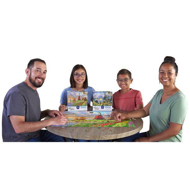 Cra-Z-Art Abraham Hunter 1000 Piece Puzzle October Moonrise, Jigsaw Puzzle, Ages 10 and up