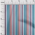 thumbnail image 1 of oneOone Georgette Viscose Fabric Multicolor Stripe Print Sewing Fabric BTY 42 Inch Wide, 1 of 3