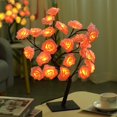 thumbnail image 2 of Lampe Arbre Fleur Rose Alimentée par USB Lampe de Table Rose Colorée Lampe Fleur Décorative Lumières Arbre Fleur DIY Réutilisable Lampe de Table pour Décoration Maison Chambre Mariage, 2 of 9