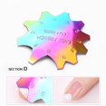thumbnail image 1 of TopLLC Gabarit d'Ongles Français en Cristal Tricolore Gabarit de Couleur en Acier Inoxydable Plaque en Acier de Modelage, 1 of 1