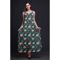 thumbnail image 4 of Bimba Rayon Floral Ladies Printed Backless Spaghetti Strap Long Maxi Evening Party Dress-XX-Large, 4 of 4