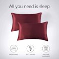 thumbnail image 3 of WIFKLSIIPG 2PCS Standard Size (20x26 inches) Satin Pillow Covers with Envelope Closure, 3 of 7