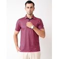 thumbnail image 2 of Men's Golf Shirts Short Sleeve Moisture Wicking Dry Fit Print Patterns Collared Performance Polo Golf Shirts for Men, 2 of 6